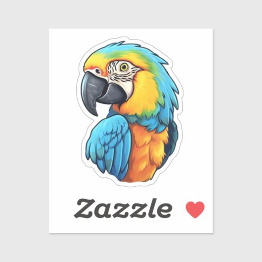 マンガのオウム シール (シート)