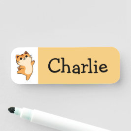 マンガのオレンジキャッカスタムト、、黄 名札