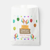 マンガのオレンジ色の猫の赤ちゃんシャワー フェイバーバッグ (正面)