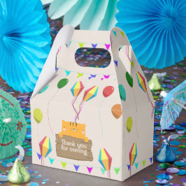 マンガのオレンジ色の猫の赤ちゃんシャワー フェイバーボックス