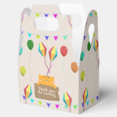 マンガのオレンジ色の猫の赤ちゃんシャワー フェイバーボックス (オープン)