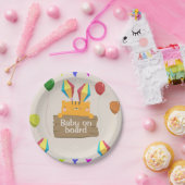 マンガのオレンジ色の猫の赤ちゃんシャワー ペーパープレート (パーティー)