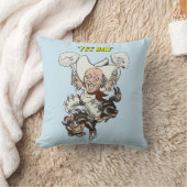 マンガのカウボーイ射撃、 発砲ピストル乗馬アート クッション (ブランケット)