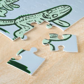 マンガのカウボーイ射撃、 発砲ピストル乗馬アート ジグソーパズル (側面)