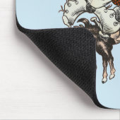 マンガのカウボーイ射撃、 発砲ピストル乗馬アート マウスパッド (コーナー)