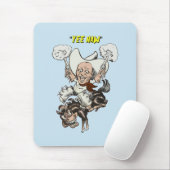 マンガのカウボーイ射撃、 発砲ピストル乗馬アート マウスパッド (マウス)