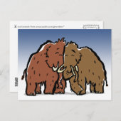 マンガのカップル ポストカード (正面/裏面)