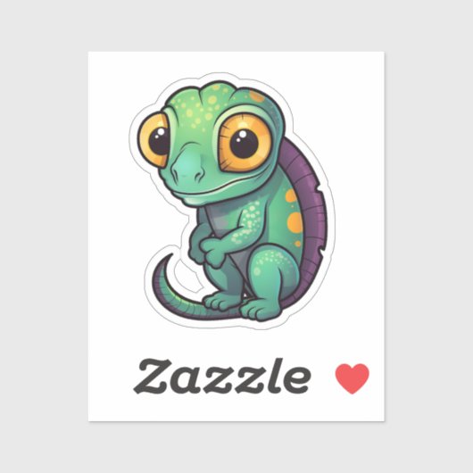 マンガのカメレオン シール (シート)