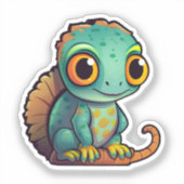 マンガのカメレオン シール (正面)