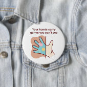 マンガのガーミーな手を洗う必要がある 缶バッジ (インサイチュ)