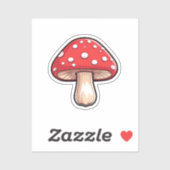 マンガのキノコ シール (シート)