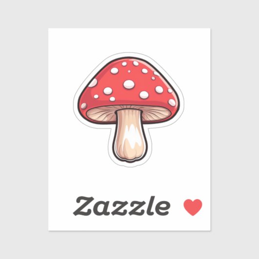 マンガのキノコ シール (シート)