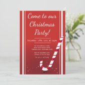 マンガのキャンディーケーン | クリスマスパーティの招待状 招待状 (スタンド正面)