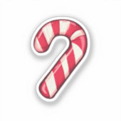 マンガのキャンディーケーン シール (正面)