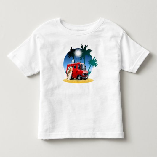 マンガのキャンパー トドラーTシャツ (正面)