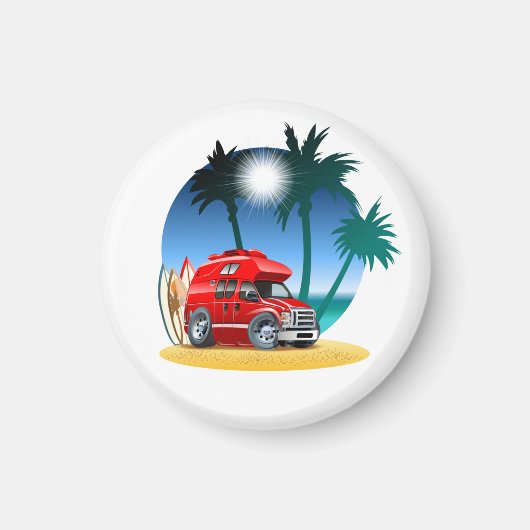 マンガのキャンパー マグネット (正面)