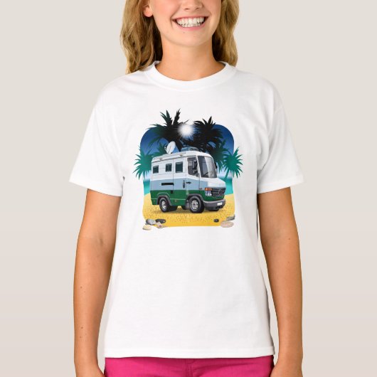 マンガのキャンパー Tシャツ (正面)