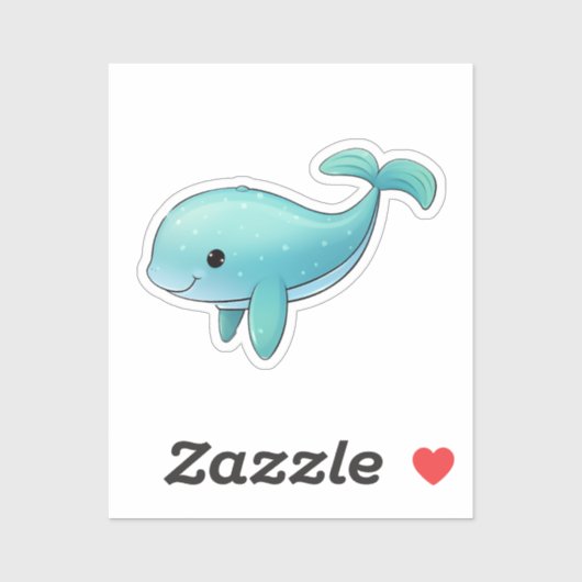 マンガのクジラ シール (シート)