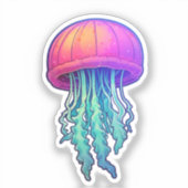 マンガのクラゲ シール (正面)