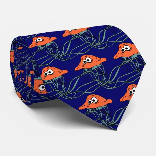 マンガのクラゲ ネクタイ (ロール)