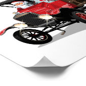 マンガのクリスマストラック ポスター (角)