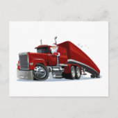 マンガのクリスマストラック ポストカード (正面)