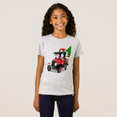 マンガのクリスマストラック Tシャツ (正面フル)