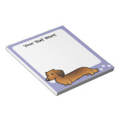 マンガのダシュント(ロングヘア) ノートパッド (アングル)