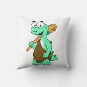 マンガのティラノサウルスレックスのカヴマン。 クッション (裏面)