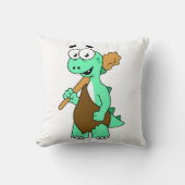マンガのティラノサウルスレックスのカヴマン。 クッション (正面)