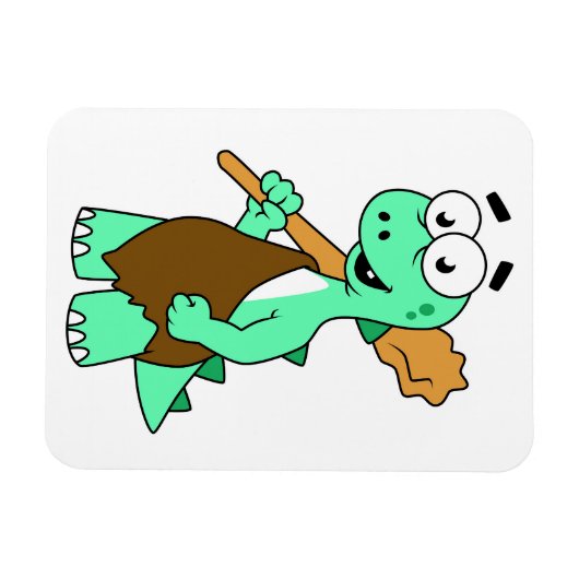 マンガのティラノサウルスレックスのカヴマン。 マグネット (横)