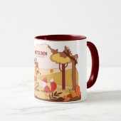 マンガのトナカイのコーヒーマグ マグカップ (正面右)