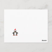 マンガのトナカイやカリブー。メリークリスマス ポストカード (裏面)