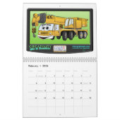 マンガのトラックカレンダー カレンダー (2月 2026)