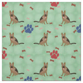 マンガのドイツの羊飼い ファブリック (見本)