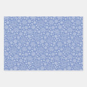マンガのドードル冬の雪片 ラッピングペーパーシート (正面)