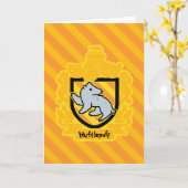 マンガのハフレパフの紋章 カード (黄色い花)