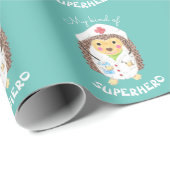 マンガのハリネズミナース |私のスーパーヒーロー ラッピングペーパー (ロールコーナー)