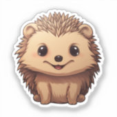 マンガのハリネズミ シール (正面)