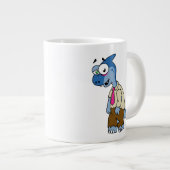 マンガのパラショロフォスがゾンビの格好をした。 ジャンボコーヒーマグカップ (正面右)