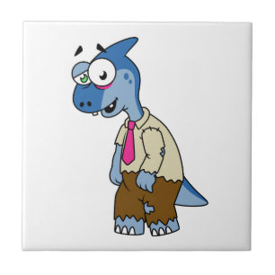 マンガのパラショロフォスがゾンビの格好をした。 タイル