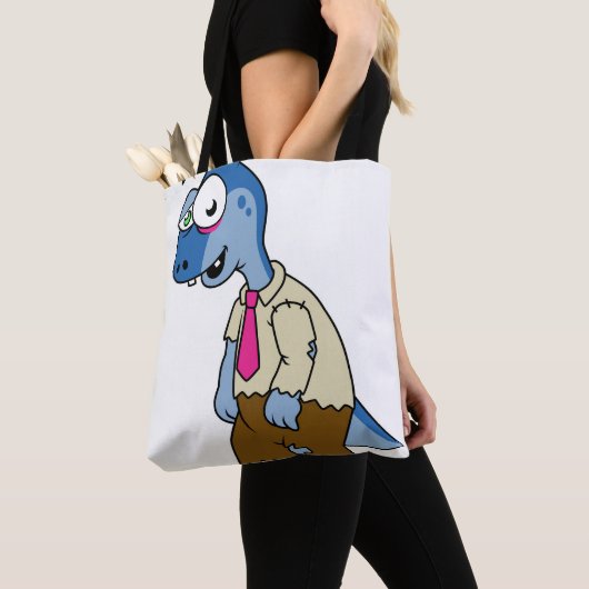 マンガのパラショロフォスがゾンビの格好をした。 トートバッグ (クローズアップ)