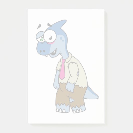 マンガのパラショロフォスがゾンビの格好をした。 ポストイット (正面)