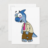 マンガのパラショロフォスがゾンビの格好をした。 ポストカード (正面/裏面)