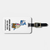 マンガのパラショロフォスがゾンビの格好をした。 ラゲッジタグ (正面横)