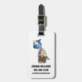 マンガのパラショロフォスがゾンビの格好をした。 ラゲッジタグ (正面縦)