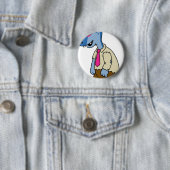 マンガのパラショロフォスがゾンビの格好をした。 缶バッジ (インサイチュ)