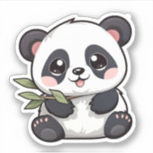 マンガのパンダイラストレーション シール (正面)