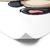 マンガのパンダイラストレーション ポスター (角)