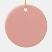 マンガのパンダポートレートと桜の花 セラミックオーナメント (裏面)